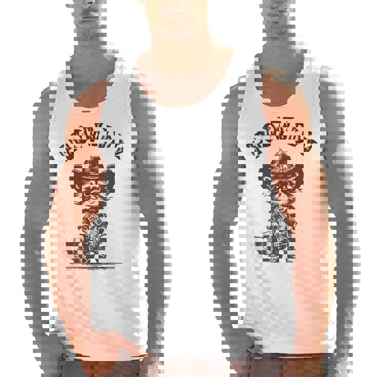 Cowboy Raccoon Unisex Tank Top - Fun Western Style