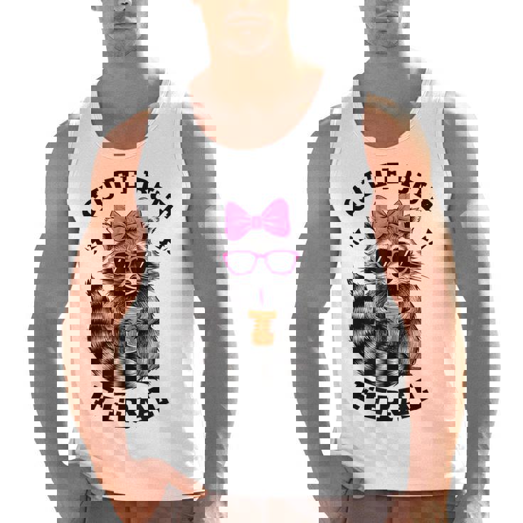 Cute Feral Raccoon Tank Top - Colorful Design for Men