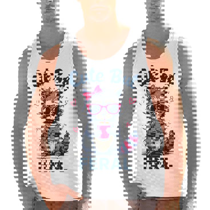 Cute Raccoon Tank Top - Feral Girl Summer Fun Unisex Tee