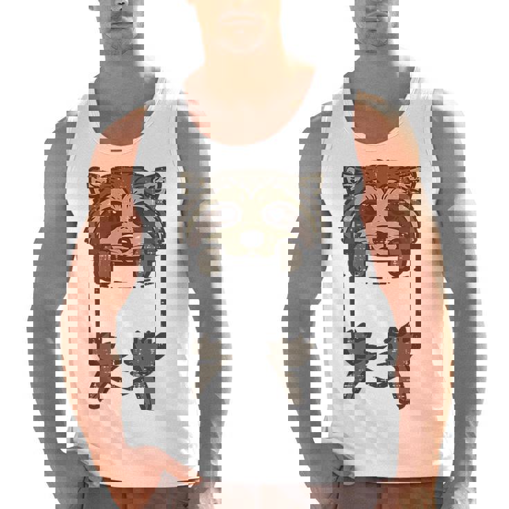 Not My Trash Not My Dumpster Sarcastic Raccoon Men Tank Top