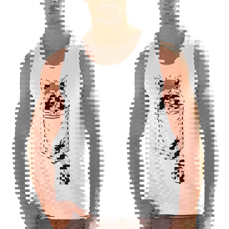 Raccoon Trash Panda Tank Top - Casual Modern Fit for Men