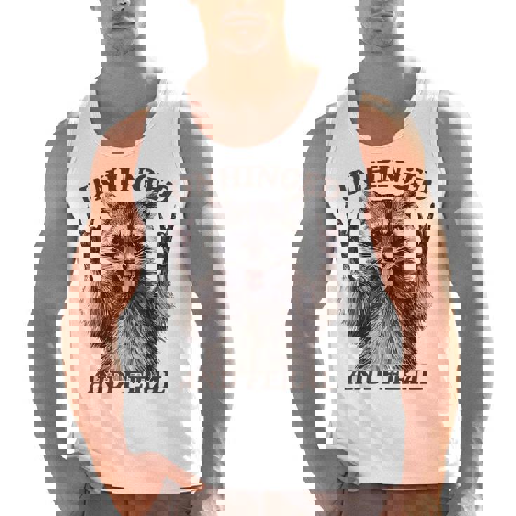 Raccoon Unhinged And Feral Retro Raccoon Feral Summer Men Tank Top