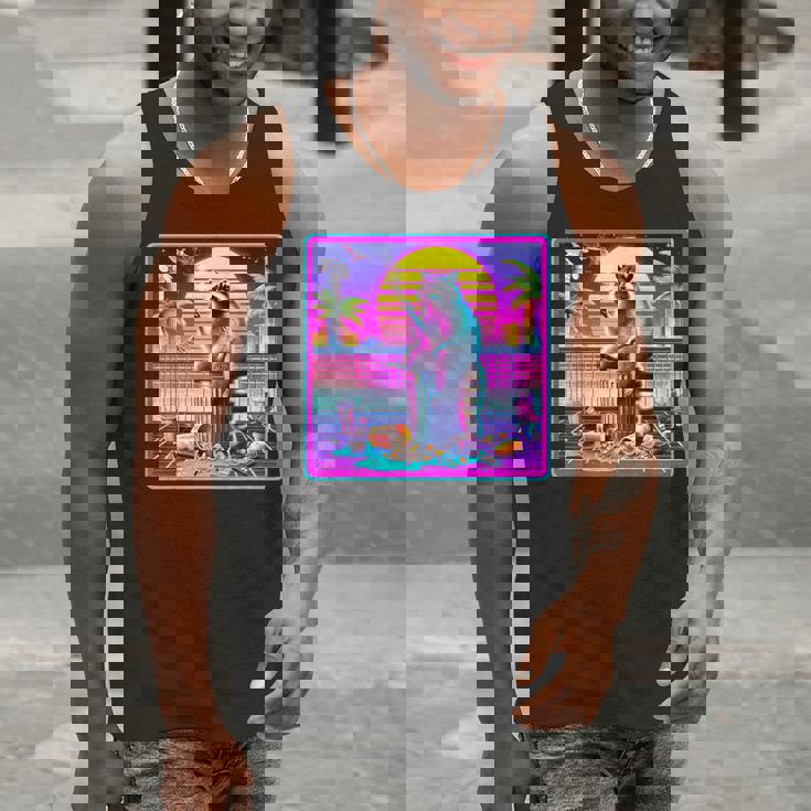 Vaporwave Raccoon Retrowave Synthwave Raccoon Meme Men Tank Top