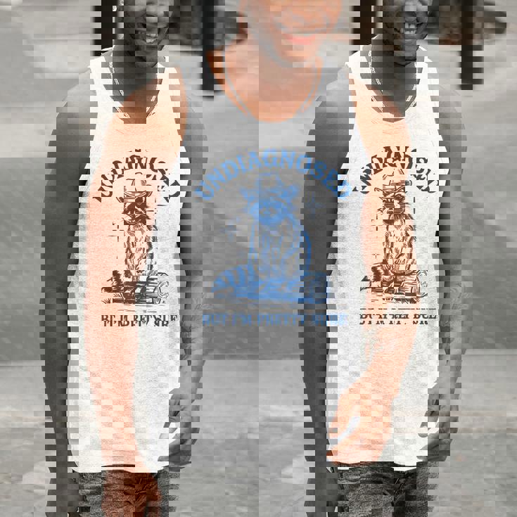 Cowboy Raccoon Meme Men's Tank Top | Quirky Humor Style