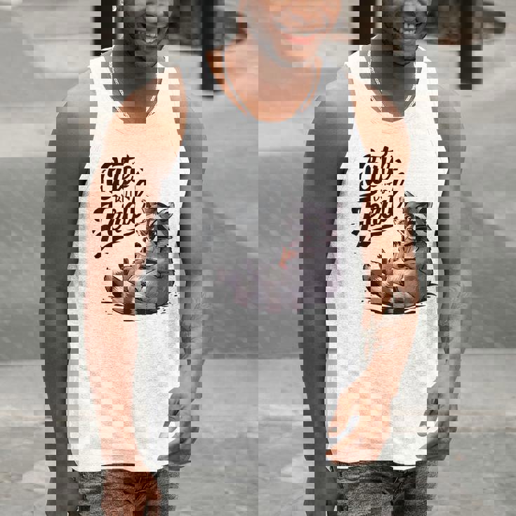 Cute But Feral Panda Raccoon Tank Top - Fun Costume for Men