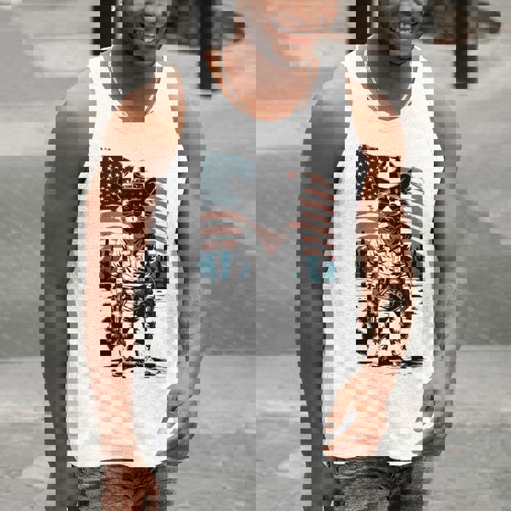 Raccoon Cowboy Country Tank Top | Vintage Style for Adults