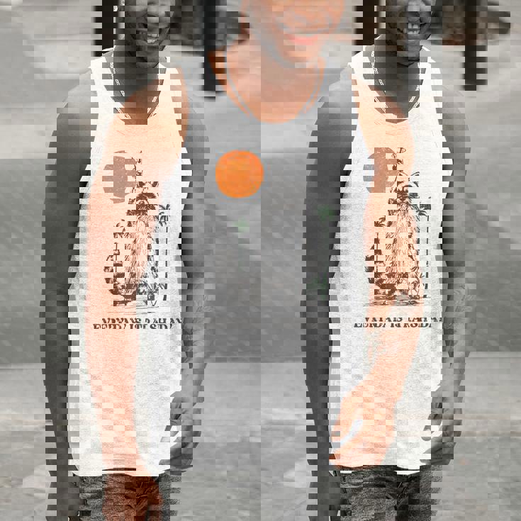 Retro 90s Raccoon Tank Top - Everyday Trash Day Theme