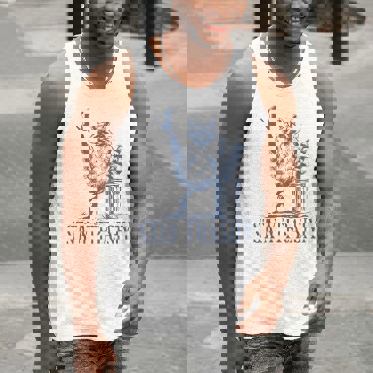 Stay Trashy Raccoon Halloween Tank Top for Men