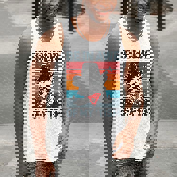 Vintage Raccoon Autism Awareness Men's Tank Top | Unique Design