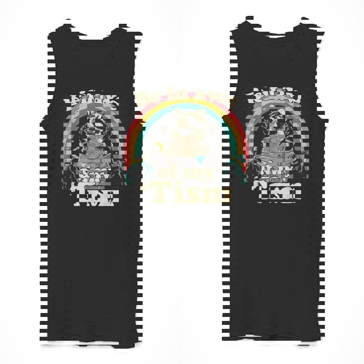 Autism Be In Awe Of My 'Tism Meme Autistic Raccoon Men Tank Top