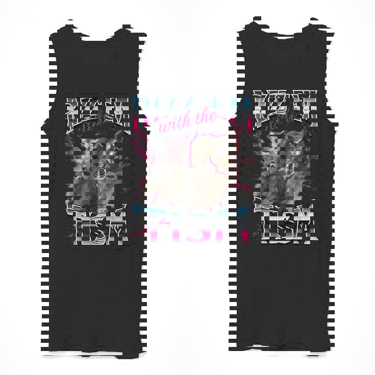 Autism Meme Raccoon Unisex Tank Top - Fun Gift for Men