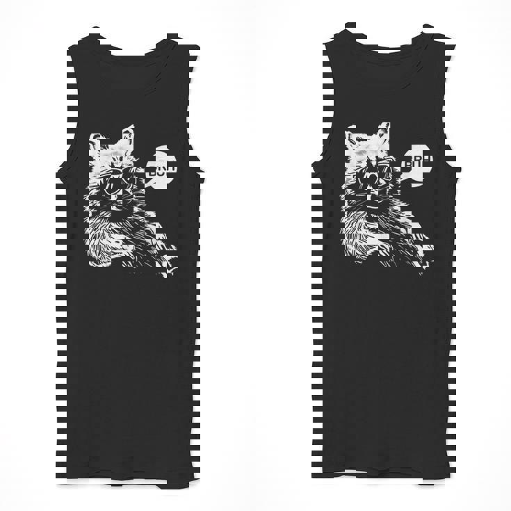 Bruh Raccoon Meme Tank Top - Teen Humor for Slang Lovers