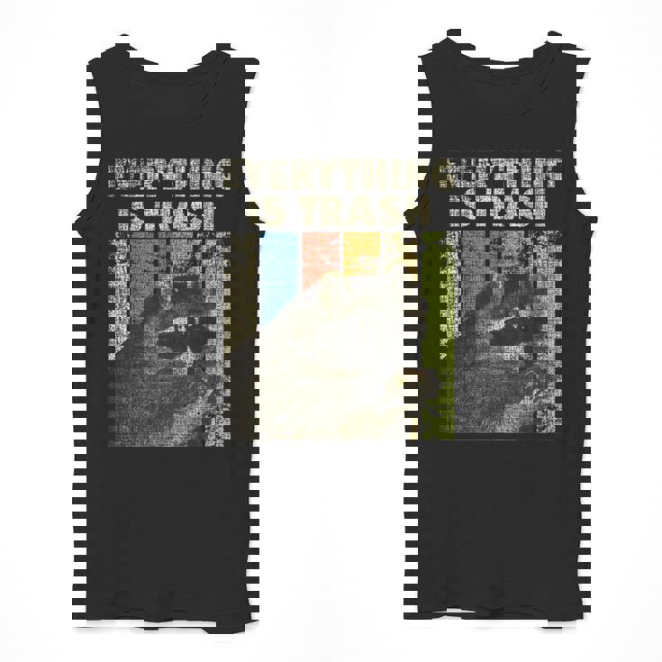 Everything Is Trash Retro Raccoon Lover Camping Men Tank Top