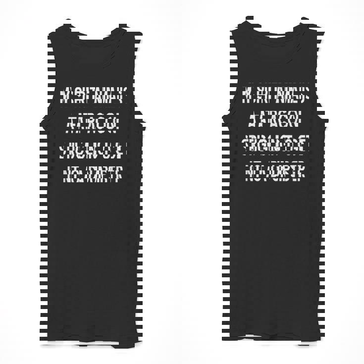 Fat Raccoon Spirit Animal Funny Men's Tank Top