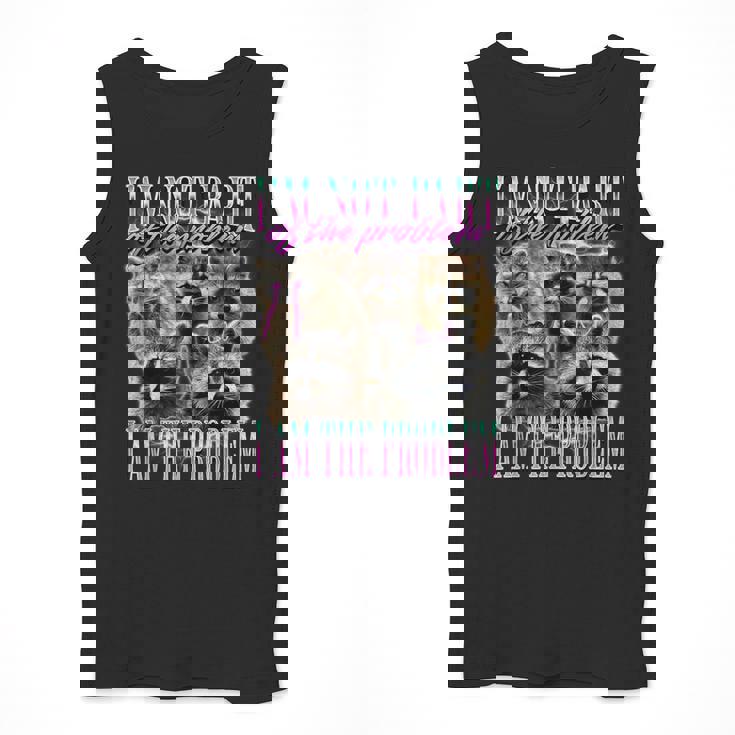 I'm Not Part Of The Problem Raccoon Meme Bootleg Men Tank Top