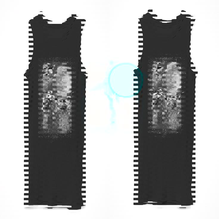 Men's Tank Top - Raccoons Howling at the Moon - Quirky Novelty Design