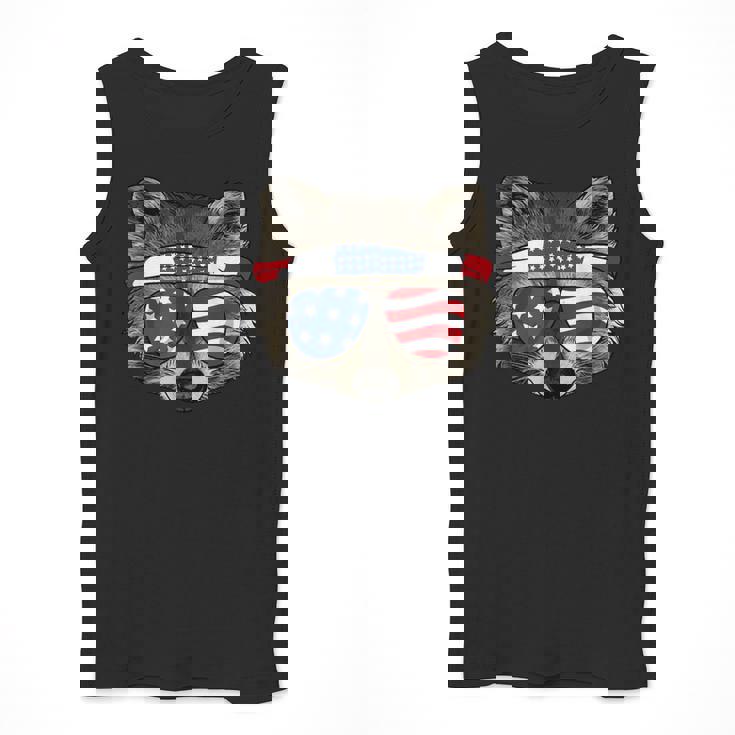 Patriotic Raccoon Tank Top - USA July 4th Style for Men