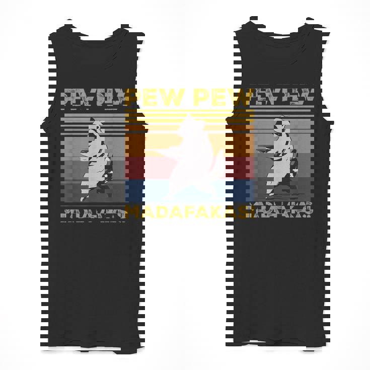 Pew Pew Raccoon Men's Tank Top - Vintage Retro Humor
