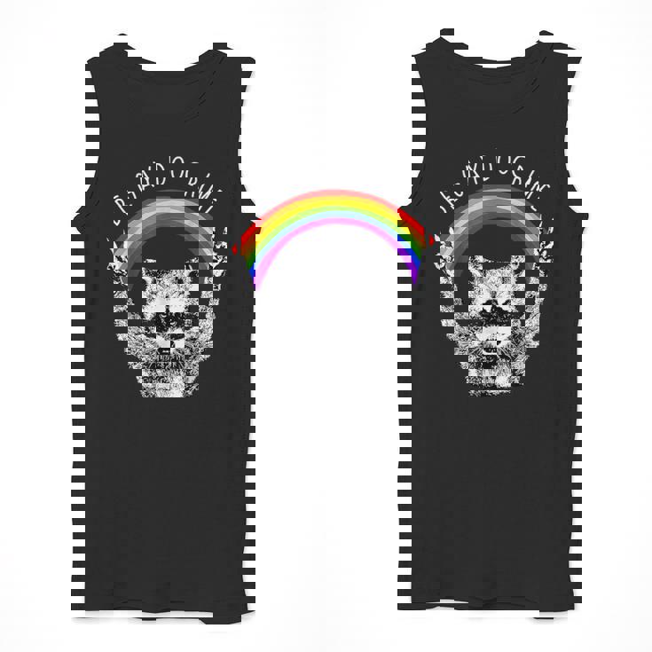 Raccoon LGBTQ Pride Tank Top | Be Gay Do Crime Rainbow Humor