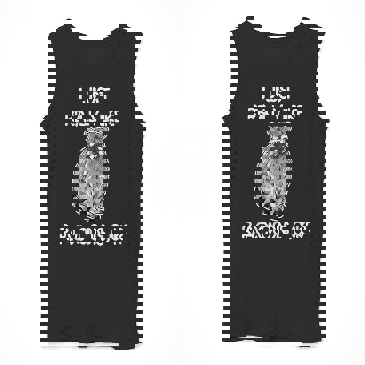 Raccoon Lover Men's Tank Top – Playful Charm for Animal Enthusiasts