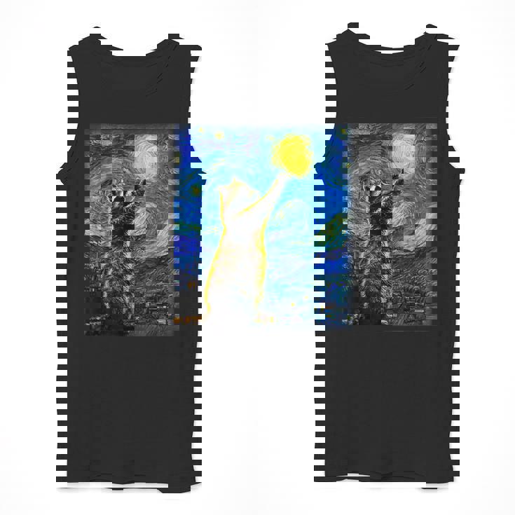 Raccoon Lover Tank Top - Van Gogh Starry Night Inspired Art