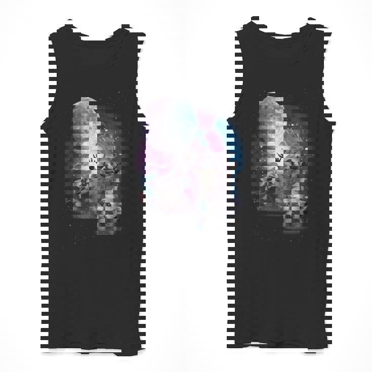 Raccoon Moonlight Men’s Tank Top - Fun Unisex Wildlife Design
