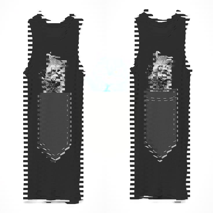 Raccoon Pocket Men’s Tank Top | Cute Animal Design | Casual Wear