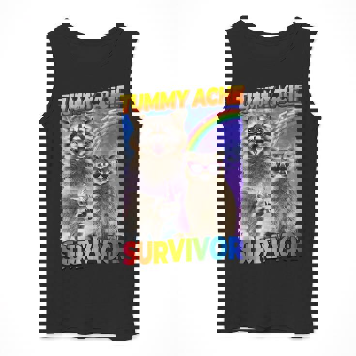 Raccoon 'Tummy Ache Survivor' Men's Tank Top - Small Size