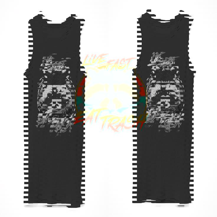 Retro Raccoon Men’s Tank Top - Fun Trash Panda Design
