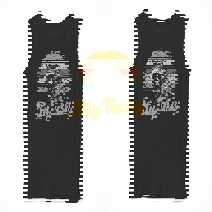 Stay Trashy Meme Tank Top - Funny Opossum & Raccoon Design for Men