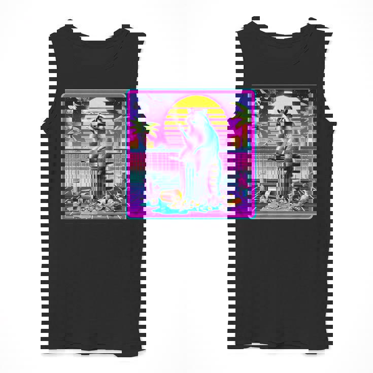 Vaporwave Raccoon Retrowave Synthwave Raccoon Meme Men Tank Top