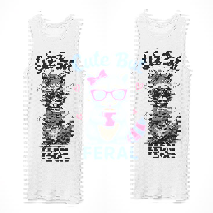 Cute Raccoon Tank Top - Feral Girl Summer Fun Unisex Tee