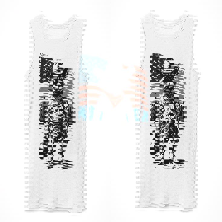 Raccoon Cowboy Country Tank Top | Vintage Style for Adults