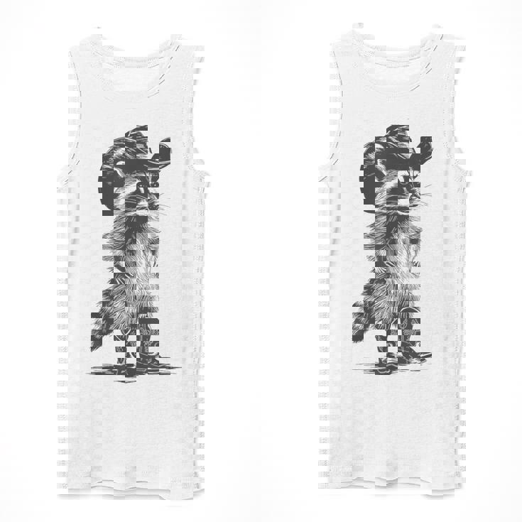 Raccoon Cowboy Meme Graphic - Unisex Tank Top