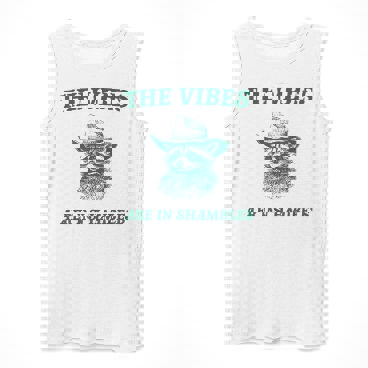 Sarcastic Raccoon Cowboy Men’s Tank Top – Humorous Wild West Vibes