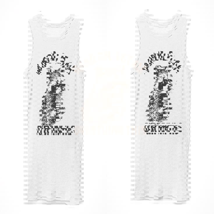 Sarcastic Raccoon Men's Tank Top - Fun Thoughtful Attitude
