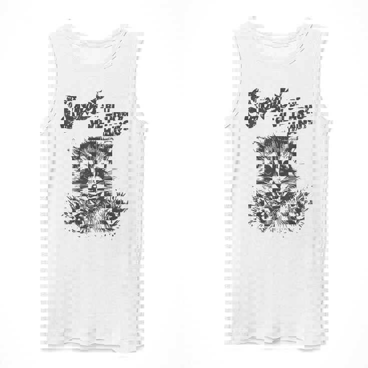 Sarcastic Raccoon Tank Top - Humorous Men's Wear