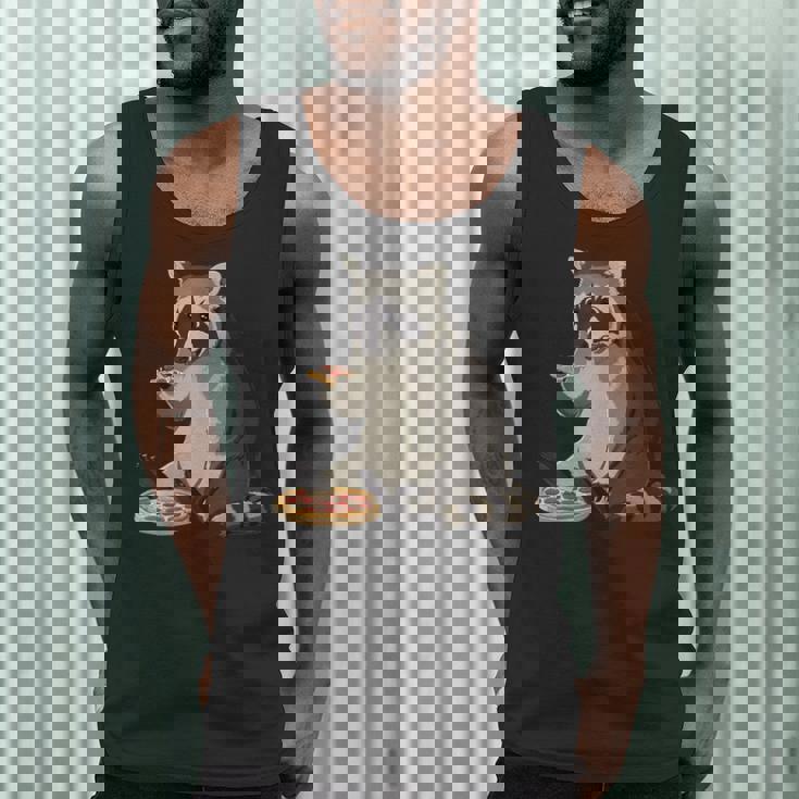 Alien UFO Raccoon Men's Tank Top - Fun & Unique Outer Space Style
