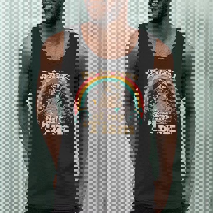 Autism Be In Awe Of My 'Tism Meme Autistic Raccoon Men Tank Top