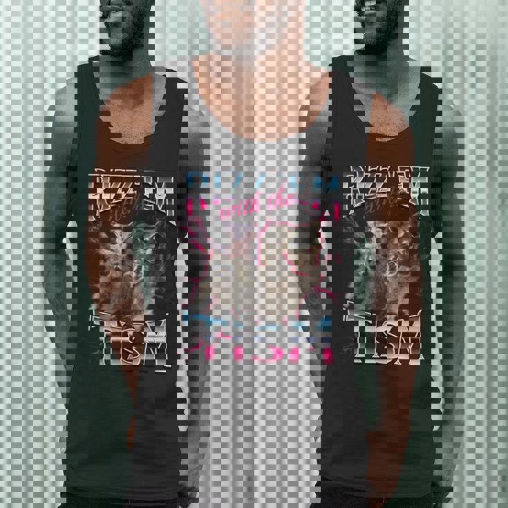 Autism Meme Raccoon Unisex Tank Top - Fun Gift for Men
