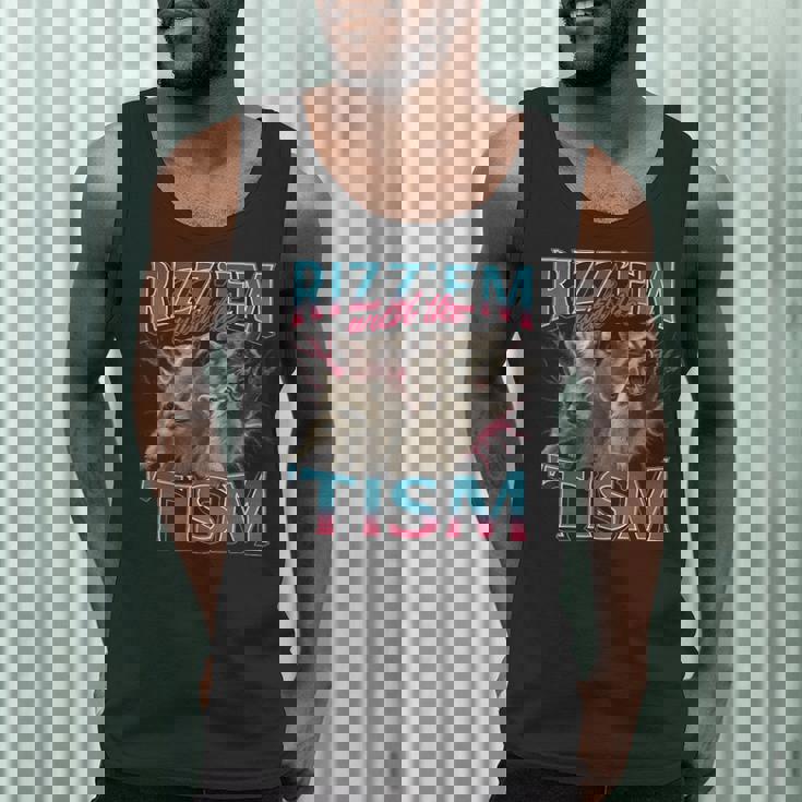 Autistic Raccoon Meme Tank Top for Men - Funny Autism Tee
