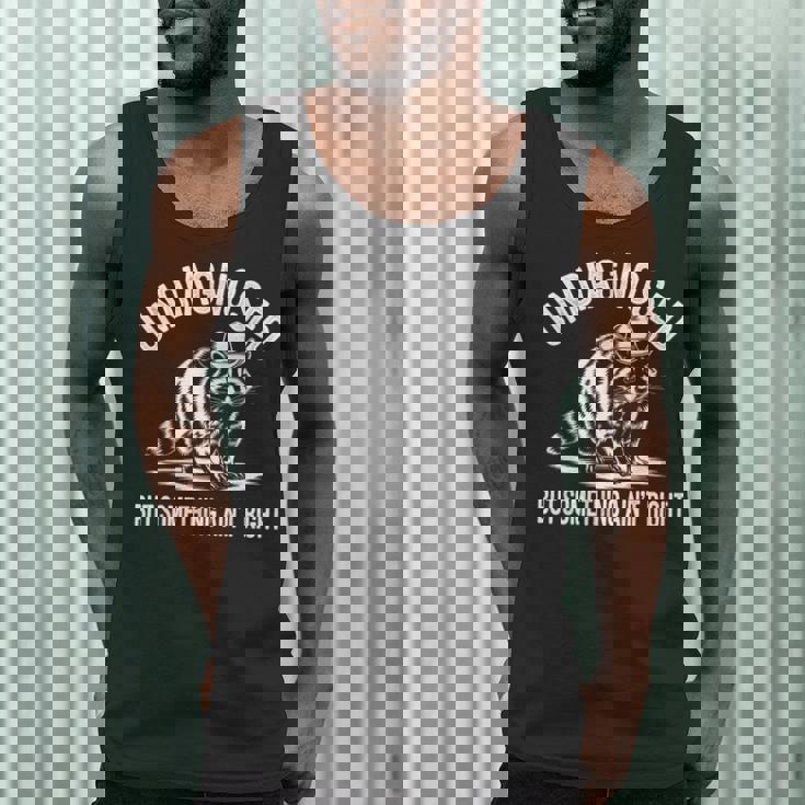 Cowboy Raccoon Men's Tank Top - Fun Statement for Wild Spirits