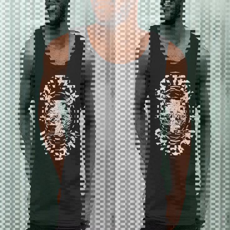 Gothic Raccoon Tank Top - Quirky Men’s Graphic Apparel