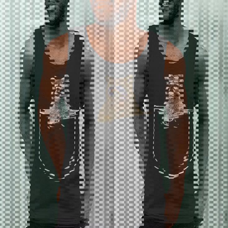 Pocket Raccoon Shirt Raccoon In Pocket Tshirt Men Tank Top