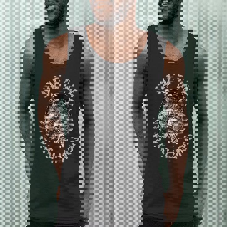 Raccoon Animal Lover Tank Top - Save The Trash Pandas