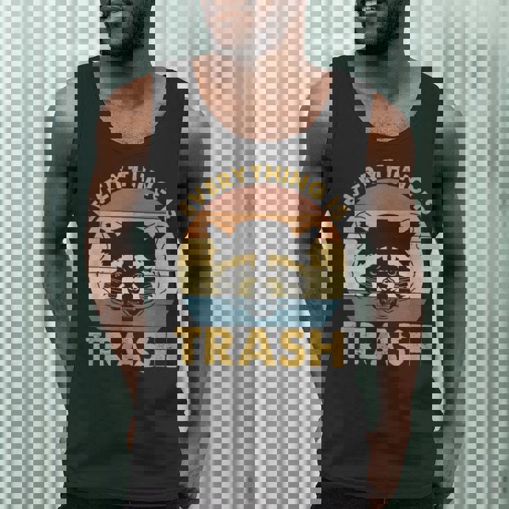 Raccoon Enthusiast Tank Top - Vintage Style, Eco-Friendly for Men