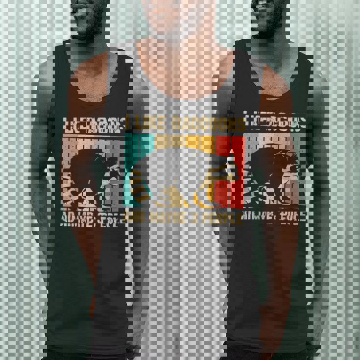 Raccoon Lover Tank Top - Introvert Style for Men & Women