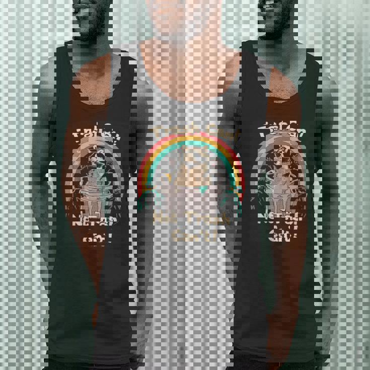 Raccoon Men’s Tank Top - Eco-Friendly Urban Style