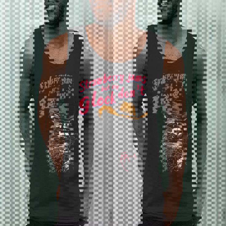 Raccoon Men's Tank Top - Strawberry Jam Theme