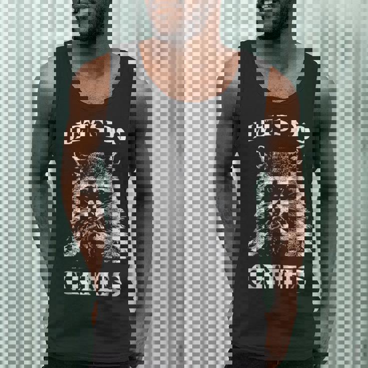Raccoon Mischief Tank Top for Men - Let's Do Crimes Cute Animal